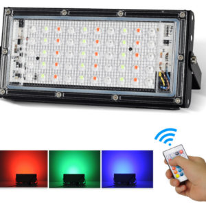 50 Watt Rgb Kumandalı Led Projektör 16 Renk (2 ADET)