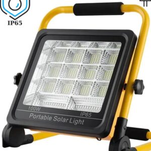 100 Watt Güneş Enerjili Solar Şarj Edilebilir 4 Modlu Acil Durum Led Paneli - 2 ADET