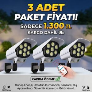 3 Adet Kamera Model Led